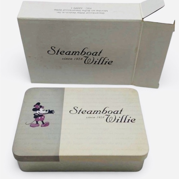 2004 Disney Steamboat Willie Wrist Watch 75th Anniversary Mickey Mouse NIB - Picture 2 of 5